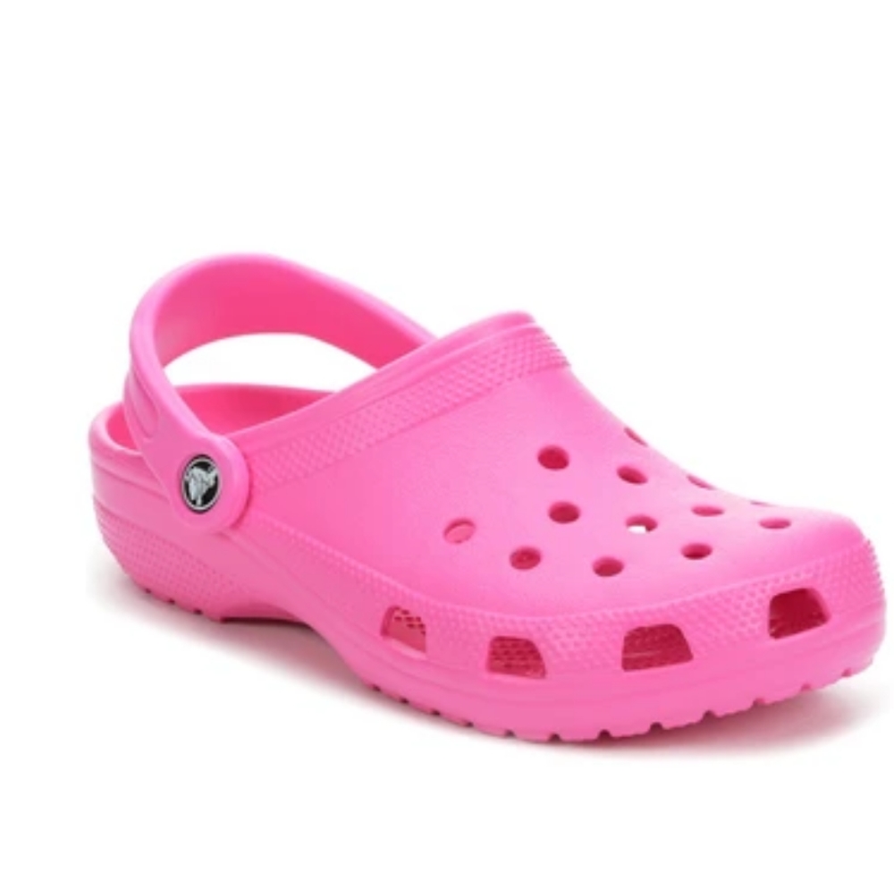 Electric Pink Classic Crocs - Size 8 Women's